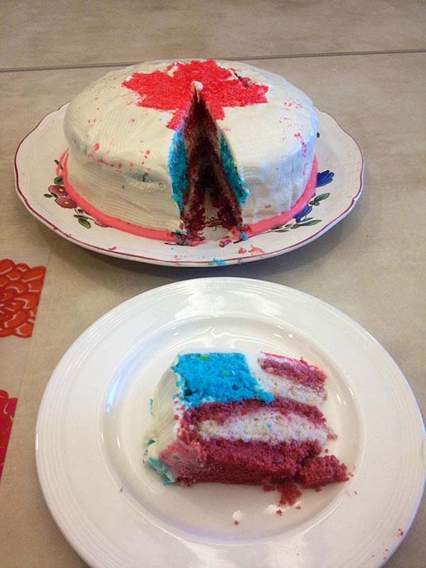 5.) Hey, you got some America in that Canada cake.