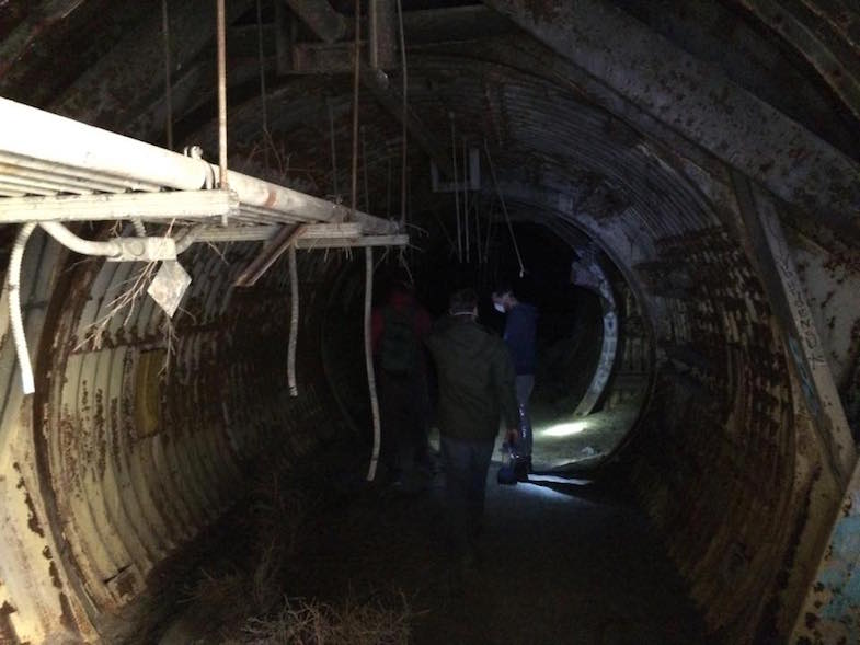 tunnel inside silo entrance